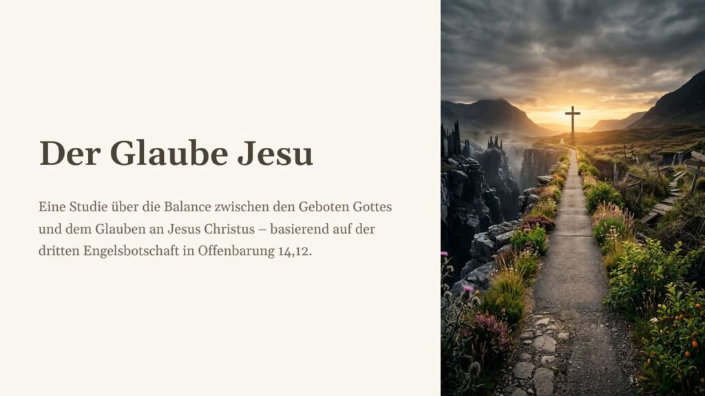 Der Glaube Jesu – Folien zur Bibelstunde