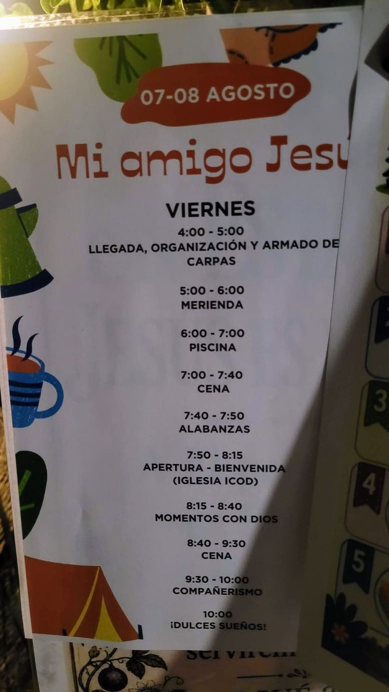 Programa del fin de semana Mi amigo Jesús