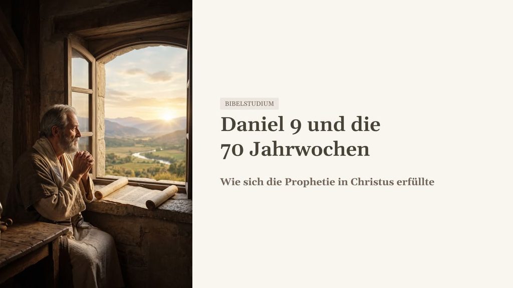 Folien zur Bibelstunde: Daniel 9 und die 70 Jahrwochen (PDF öffnen)